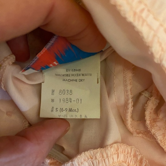 VTG Martha's Miniatures We’re Fussy Pageant Dress Party Shawl Pink 6-9 mo - Picture 9 of 12